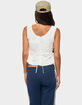 EDIKTED Edyth Tie Front Cotton Tank Top image number 3