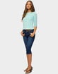 EDIKTED Lela Polka Dot Quarter Sleeve Top image number 4