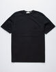 HEDGE Oversized Mens Black Pocket Tee image number 1