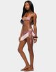 EDIKTED Lakelyn Fringe Zigzag Crochet Sarong image number 4