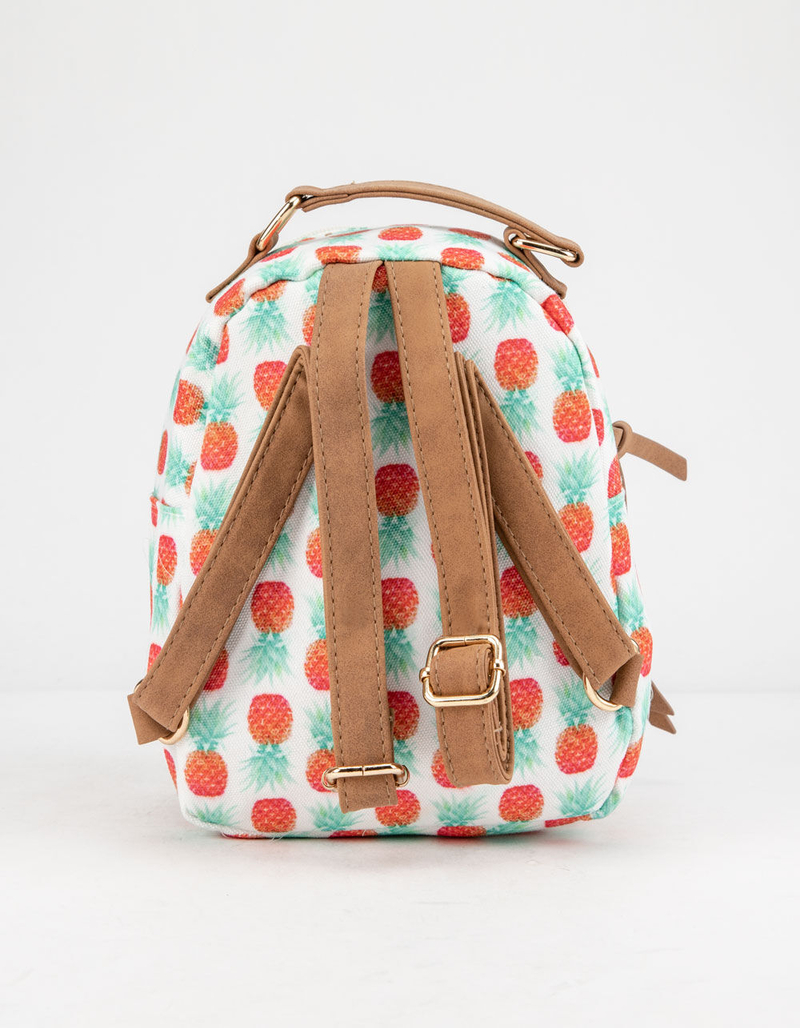 Pineapple Canvas Mini Backpack image number 2