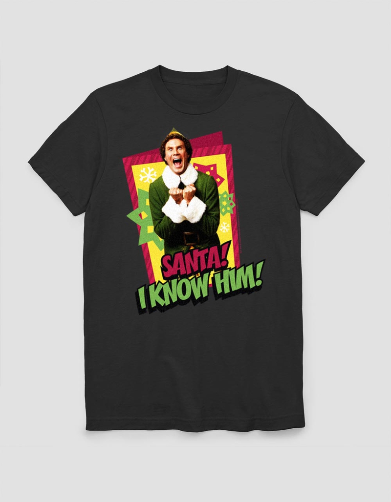 ELF Santa I Know Him Unisex Holiday Tee image number 0