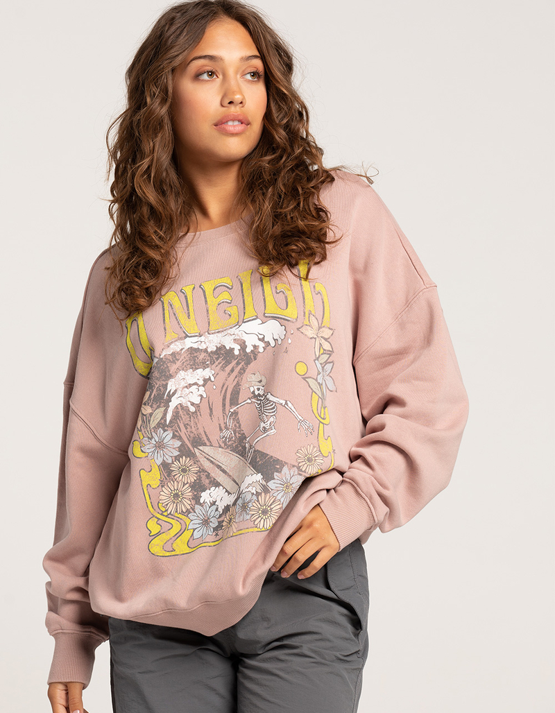 O'NEILL Choice Womens Oversized Fleece Crewneck Sweatshirt image number 0