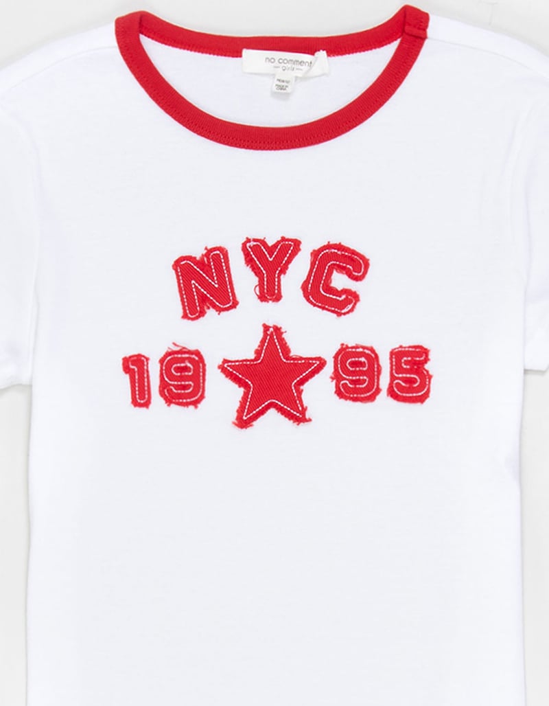 NO COMMENT NY 1995 Patch Girls Tee image number 1