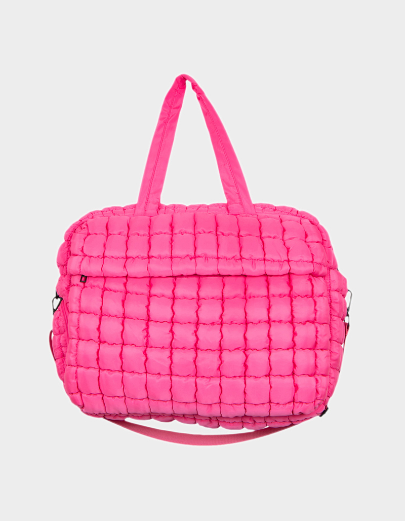 KATYDID Quilted Duffel Weekender Bag with Pass-Thru Slip image number 0
