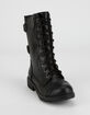 SODA Buckle Girls Combat Boots image number 2