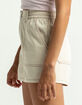 FULL TILT Womens Ecru Utility Shorts image number 2