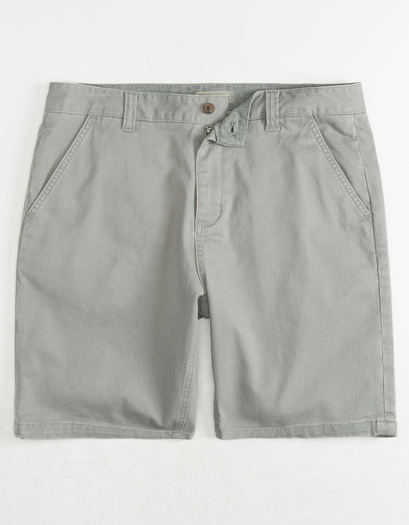 CHARLES AND A HALF Lincoln Stretch Grey Mens Shorts image number 0