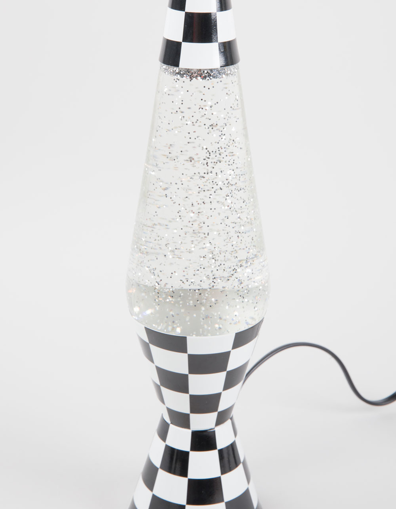 Checkered Glitter Sparkle Motion Lamp image number 3