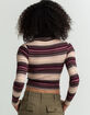 BDG Urban Outfitters Bunny Thermal Womens Quarter-Zip Top image number 3