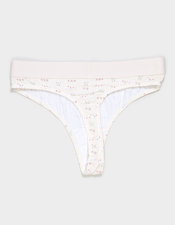 FULL TILT Waistband Cotton Thong Alternative Image