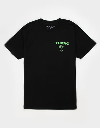 TUPAC Cross Mens Boxy Tee Alternative Image