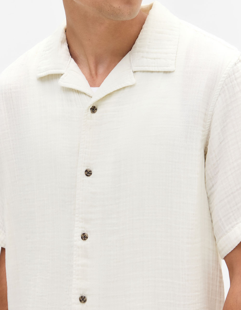 BDG Urban Outfitters Crinkle Mens Button Up Shirt image number 3