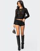 EDIKTED Maisley Sheer Lace Shorts image number 2