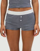 FULL TILT Stripe Button Womens Shorts image number 2