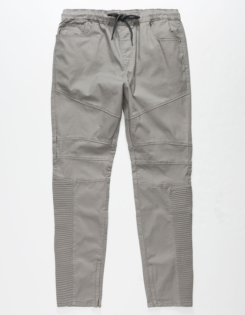 EAST POINTE Dan Mens Twill Moto Jogger Pants image number 0