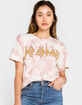 THE VINYL ICONS Def Leppard Tie Dye Womens Oversized Tee image number 1