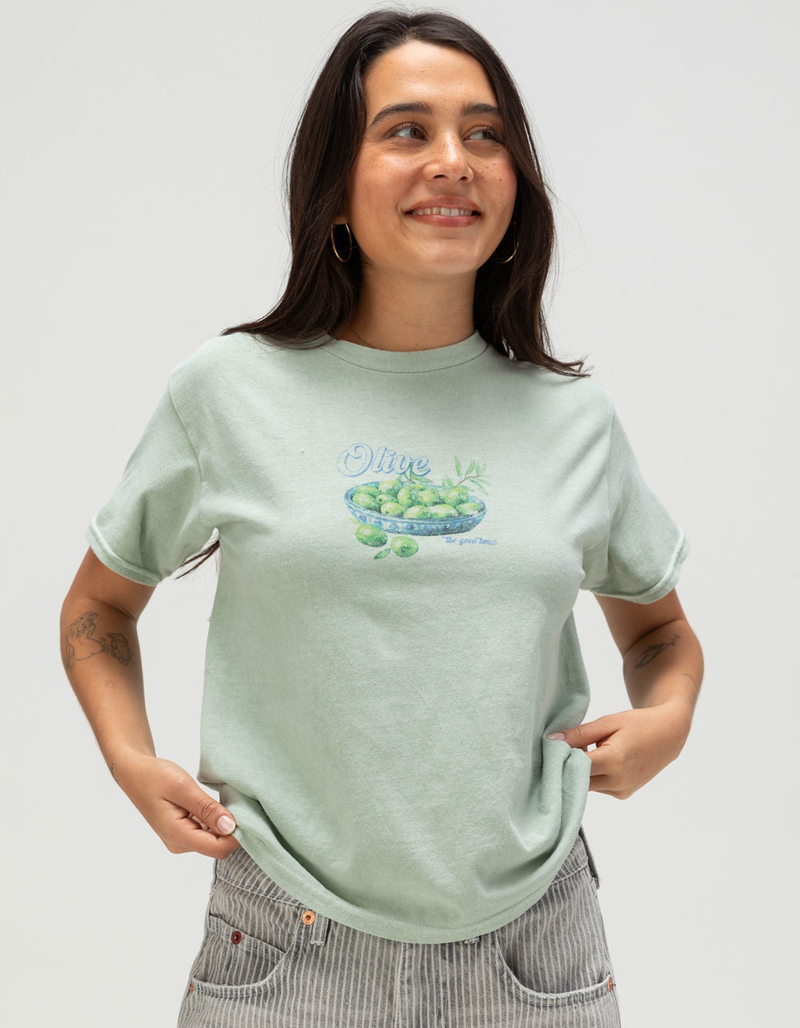 BDG Urban Outfitters Olive Womens Relaxed Baby Tee image number 0