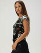 FULL TILT Gothic Womens Off The Shoulder Tee image number 3