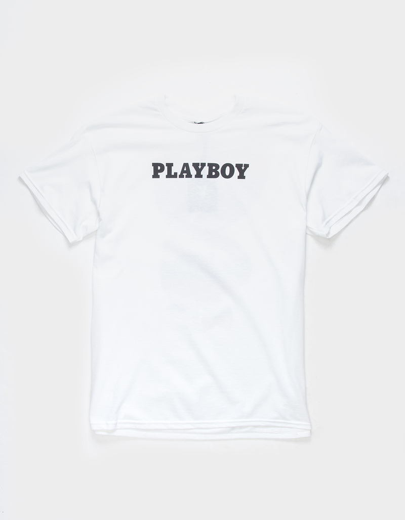 PLAYBOY Chrome Bunny Logo Mens Tee image number 0
