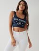 TRUE RELIGION Logo Womens Crop Tank Top image number 1