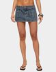 EDIKTED Ayala Washed Denim Micro Skort image number 1