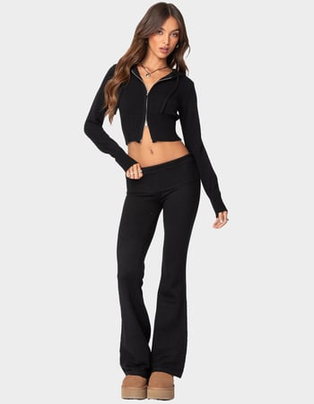 EDIKTED Desiree Knitted Hooded Cardigan Alternative Image