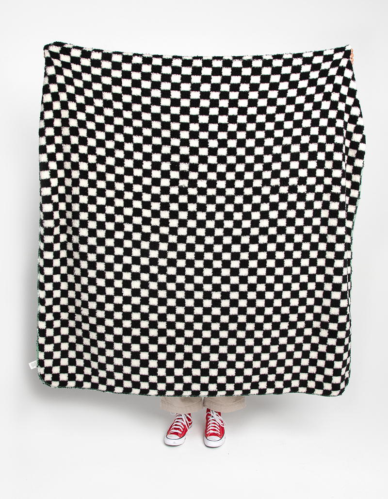 TILLYS HOME Checkered Sherpa Blanket image number 0