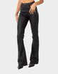 EDIKTED Luna Faux Leather Womens Flare Pants image number 3