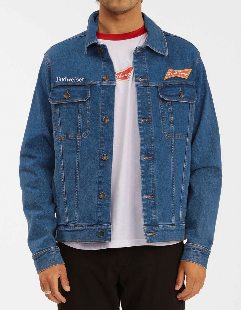 BILLABONG X Budweiser Mens Denim Jacket image number 2