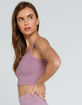 RSQ Seamless Ribbed Light Purple Cami image number 2