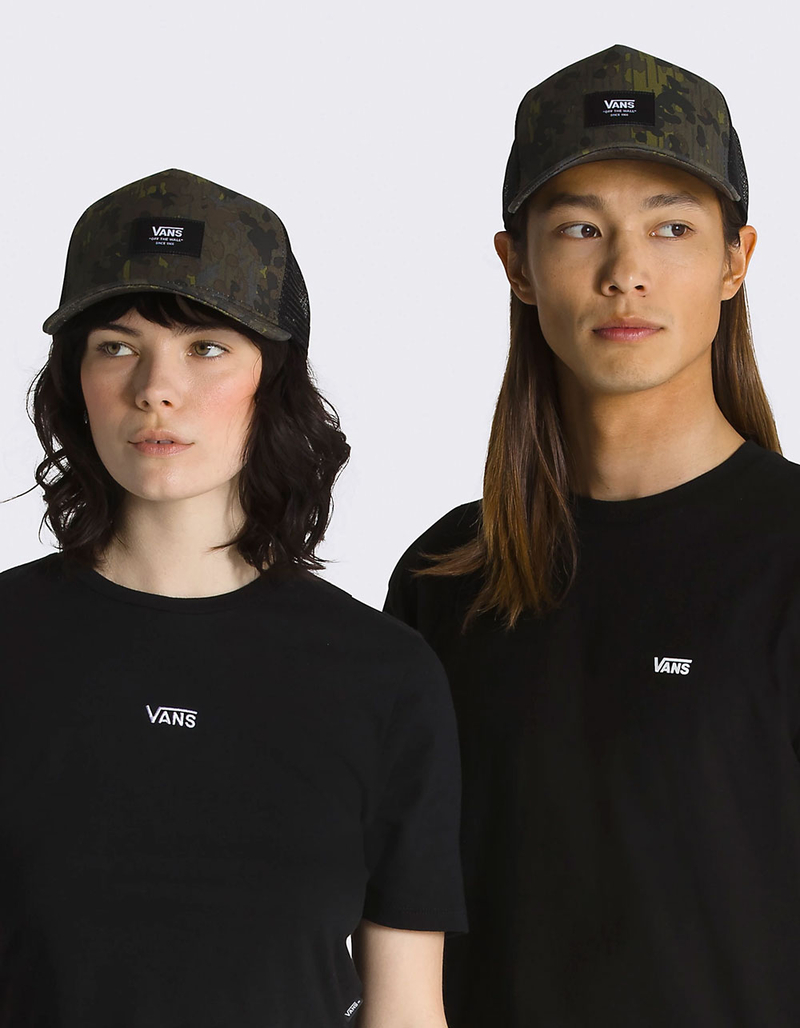 VANS Off The Wall Curved Bill Mens Trucker Hat image number 1