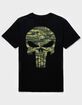 PUNISHER Camo Skull Unisex Tee image number 1