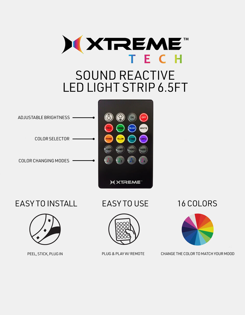 XTREME TECH Sound activated LED Lights image number 3