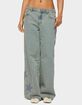 EDIKTED Trish Stars Low Rise Baggy Jeans image number 1
