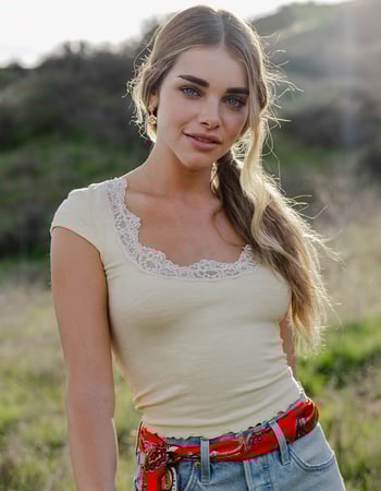 FREE PEOPLE Oh My Darling Womens Tee Primary Image