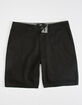 RSQ Mid Length Twill Black Mens Chino Shorts image number 1