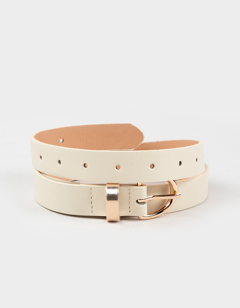 3 Pack Basic Womens Skinny Belts image number 3