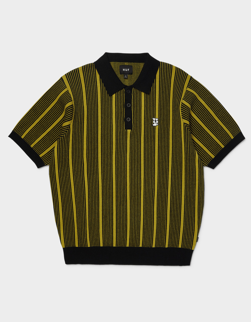 HUF Trace Stripe Mens Polo Shirt image number 0