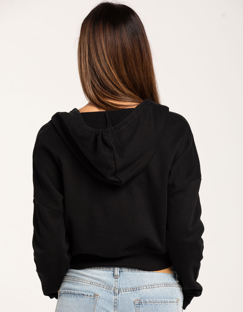 TILLYS Cropped Zip-Up Womens Hoodie image number 2
