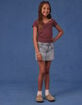 RSQ Girls Thick Stitch Denim Skort image number 1