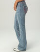 TRUE RELIGION Becca Mid Rise Super T Flap Womens Bootcut Jeans image number 3