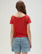 THE WILD COLLECTIVE San Francisco 49ers Womens Off The Shoulder Tee image number 5