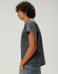 RSQ Mens Washed Shrunken Tee image number 4