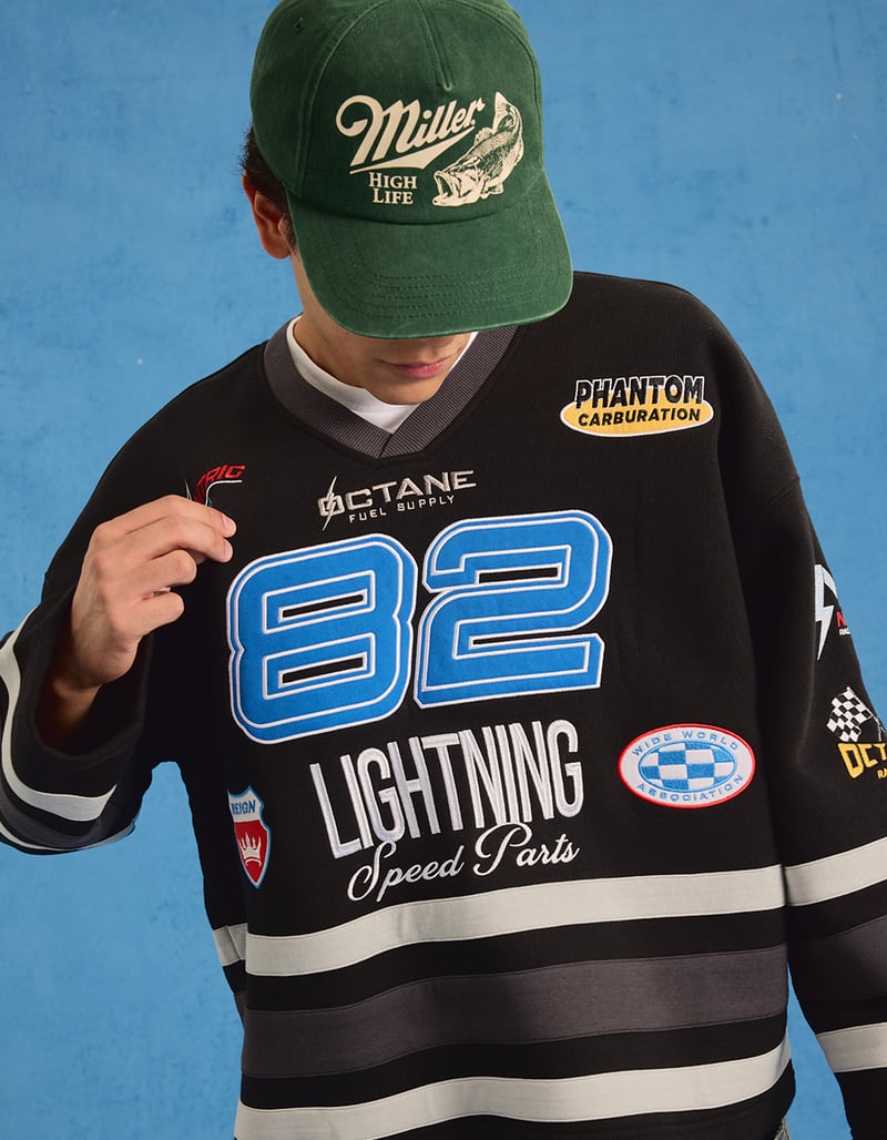 RSQ Hockey Mens Oversized Sweatshirt image number 3