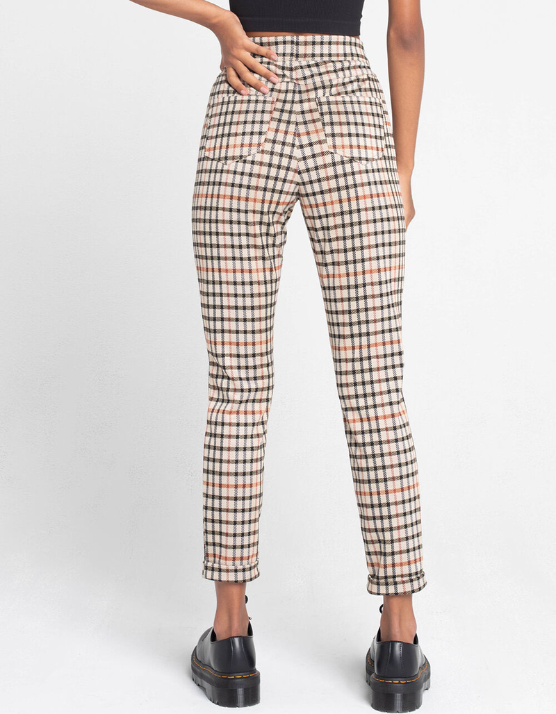 RSQ Plaid Womens Skinny Pants image number 3