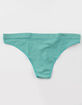 FULL TILT Seamless Teal Thong image number 1
