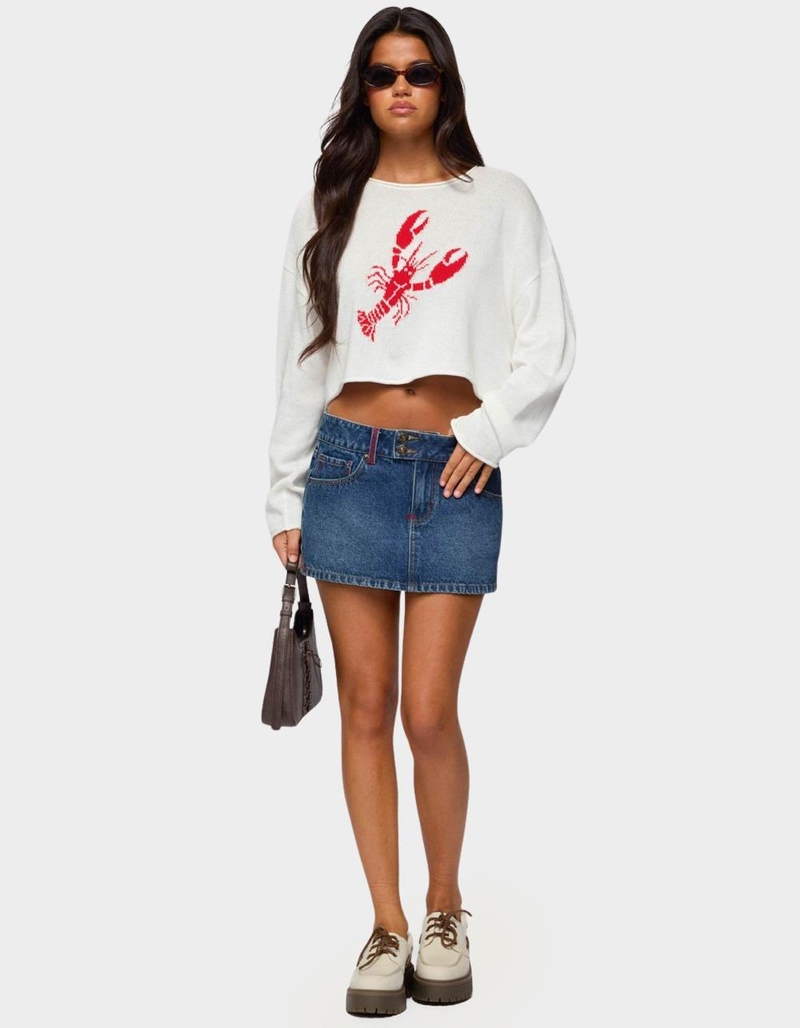 EDIKTED Lobster Babe Oversized Knit Top image number 4