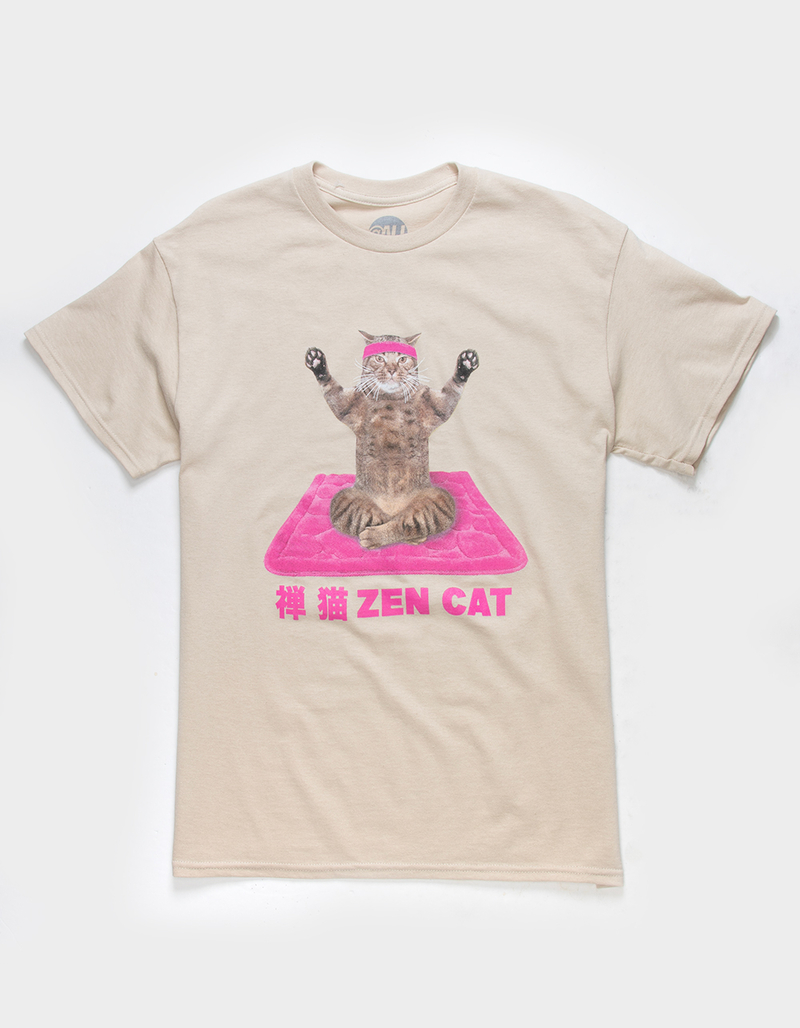 AT ALL Zen Cat Mens Tee image number 0