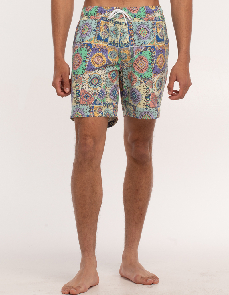 BLUE CROWN Kaleidescope Mens Swim Shorts image number 0